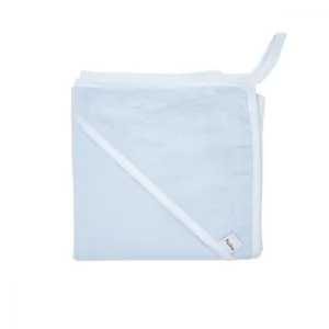 Prosop din muselina 100x100 cm Twins Albastru