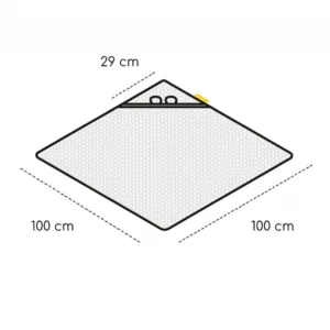 Prosop nou nascut Skiddou Skumi cu gluga cu urechiuse 100x100cm roz