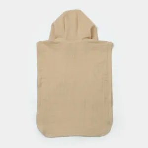 Prosop plaja poncho copii din muselina absorbanta Apricot BabyCosy