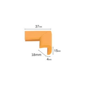 Protectie colturi Car Boy Safety 18x37x15x4mm Galben