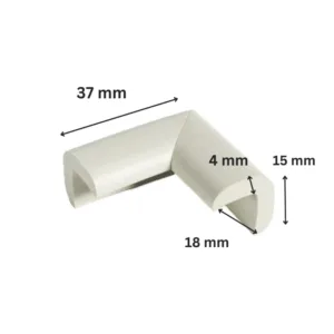 Protectie colturi Car Boy Safety 18x37x15x4mm Gri Deschis