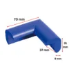 Protectie colturi Car Boy Safety 37x70x31x9mm Albastru