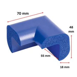 Protectie colturi Car Boy Safety 55x70x48x18mm Albastru