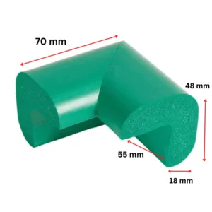 Protectie colturi Car Boy Safety 55x70x48x18mm Verde
