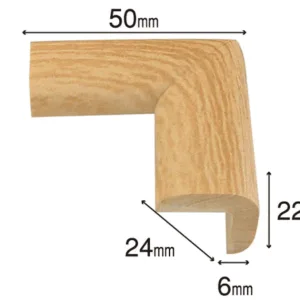 Protectie colturi Car Boy Safety din spuma culoarea lemnului deschis 24x50x22x6 mm