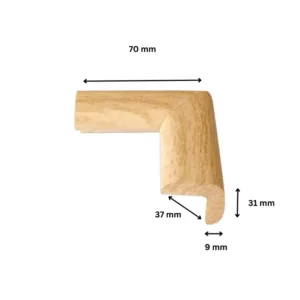 Protectie colturi Car Boy Safety din spuma culoarea lemnului deschis 37x70x31x9 mm