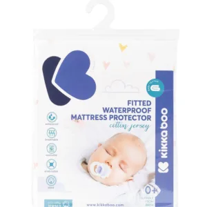 Protectie impermeabila jersey KikkaBoo pentru saltea 120x60x15 cm Hearts