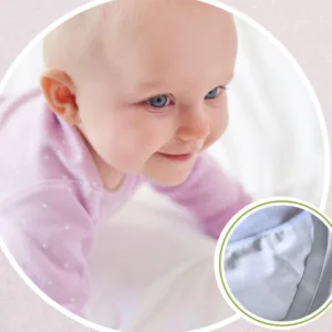 Protectie impermeabila pentru saltea bebe Homibon Alb 60x120 cm