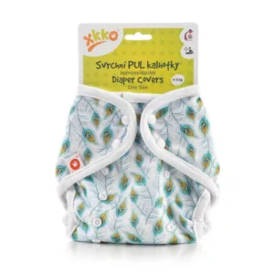 Protectie impermeabila scutece textile 4-15 kg XKKO Peacock