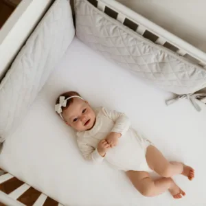 Protectie laterala pentru patut 60 cm catifea Sand