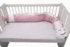 Protectie laterala pentru patut Somnart Dragon roz 25 x 180 cm