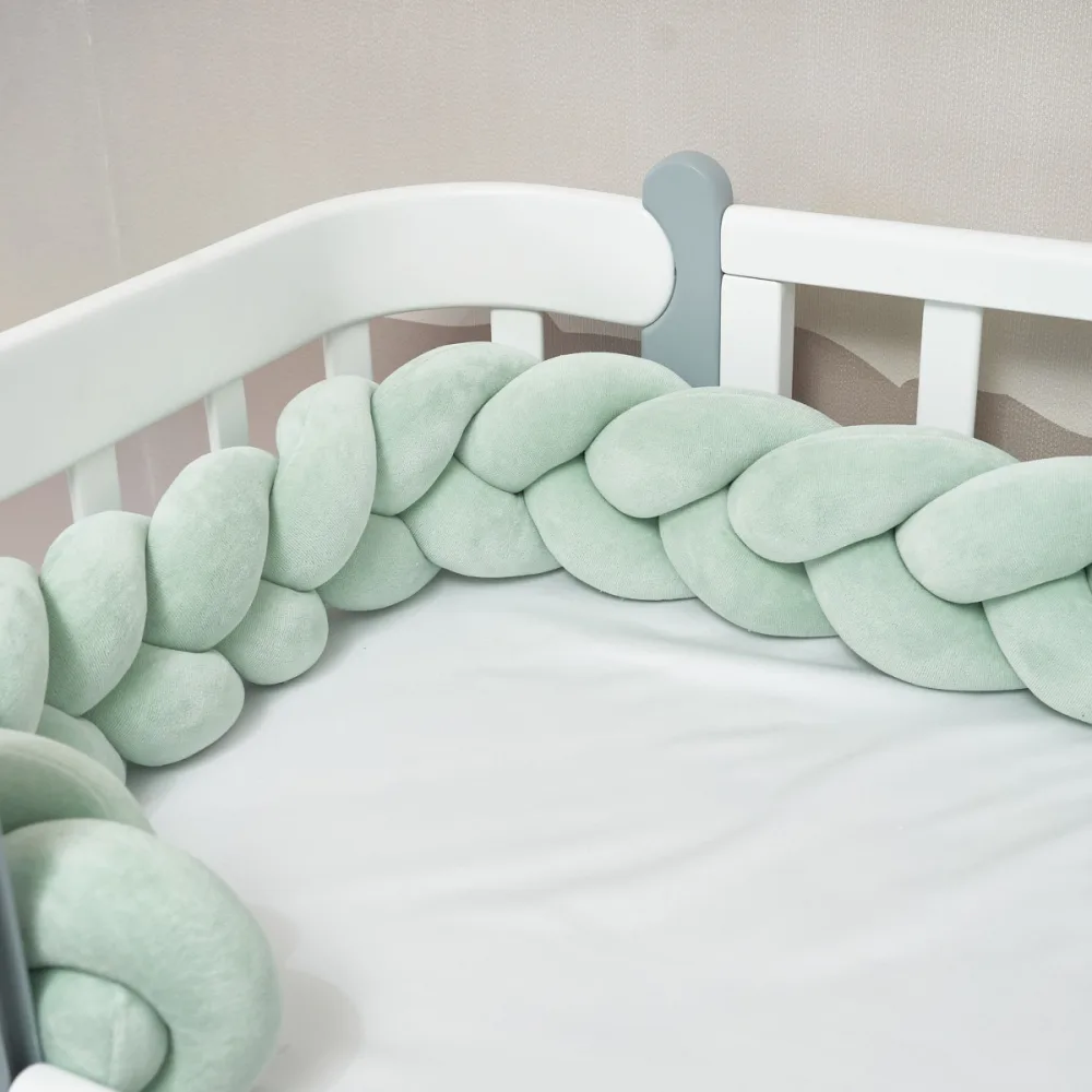 Protectie laterala pentru patut din catifea