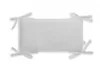 Protectie laterala pentru patut pachet 3x60 cm catifea Gri