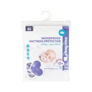 Protectie saltea cu elastic Kikka Boo 80 x 50 cm Bumbac si Poliester
