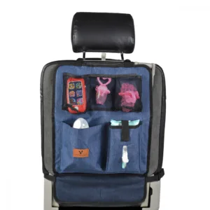 Protectie spatar si organizator auto pentru copii Cangaroo Denim
