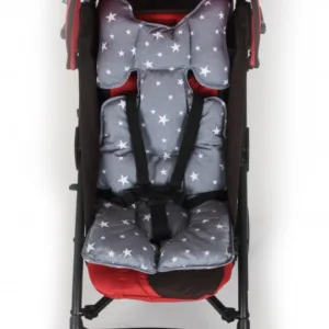 Protectie textila caruciorScaun auto Grey Stars SeviBebe