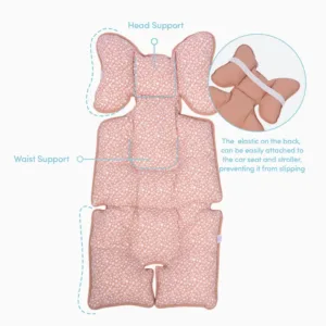 Protectie textila caruciorscaun auto Salmon Pink SeviBebe