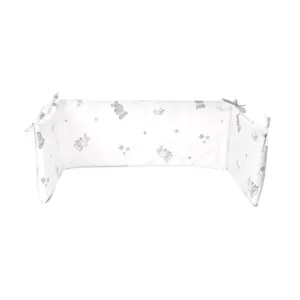 Protectii laterale pentru patut Lorelli Ranforce Department Little Rabbits Grey