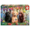 Puzzle 100 piese Educa Posing Puppies
