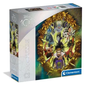 Puzzle 1000 piese Clementoni Disney 100 Villans Illustrato 39718