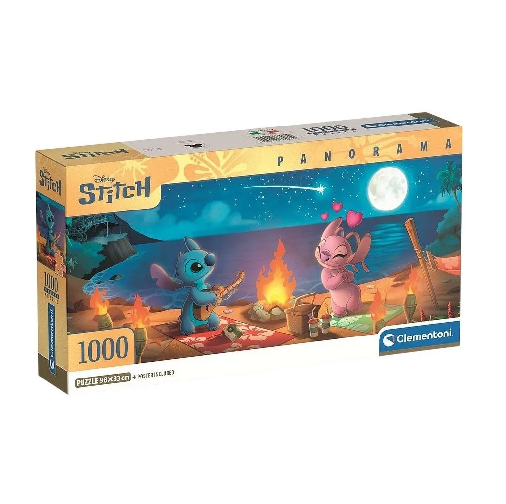 Puzzle 1000 piese Clementoni Panorama Disney Stitch 37061