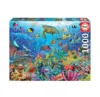 Puzzle 1000 piese Educa Testoase Tropicale