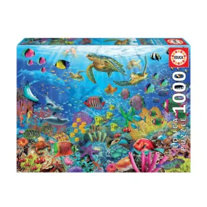 Puzzle 1000 piese Educa Testoase Tropicale