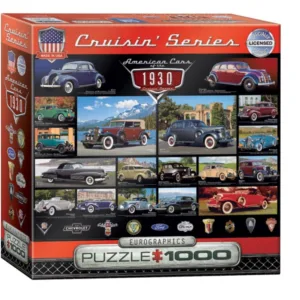 Puzzle 1000 piese Eurographics American Cars of the 1930 s