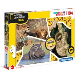 Puzzle 104 piese Clementoni National Geographic Wildlife Adventurer