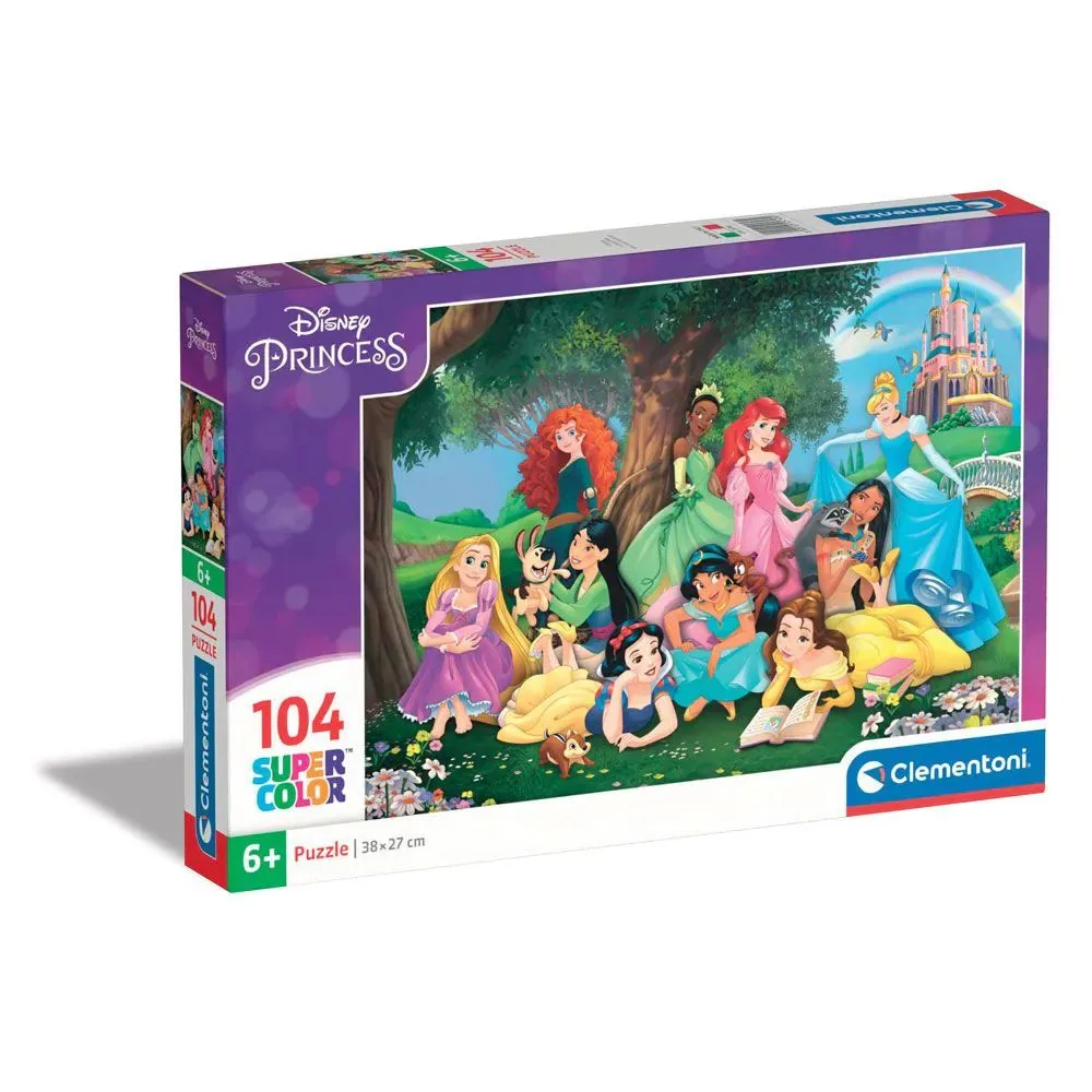 Puzzle 104 piese Clementoni Supercolor Disney Princess 25743