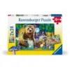 Puzzle 2 x 24 piese Ravensburger Prietenii dragalasi ai padurii