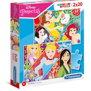 Puzzle 2x20 piese Clementoni Disney Princess