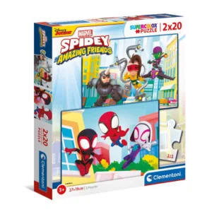 Puzzle 2x20 piese Clementoni Spidey And His Amazing Friends