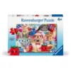 Puzzle 35 piese Ravensburger Iepurasi si fructe de padure