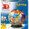 Puzzle 3D Ravensburger bila personaje Pokemon 72 piese