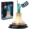 Puzzle 3D Statue Of Liberty New York Night Edition cu LED 79 piese