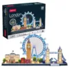 Puzzle 3D cu led Cubic Fun City Line London 186 piese