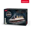 Puzzle 3d Cubic Fun Titanic cu leduri 266 piese