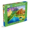 Puzzle 500 piese Ravensburger Lumea Minecraft