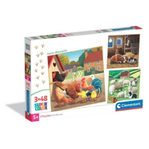 Puzzle Clementoni 3x48 piese Animale de Ferma 25791