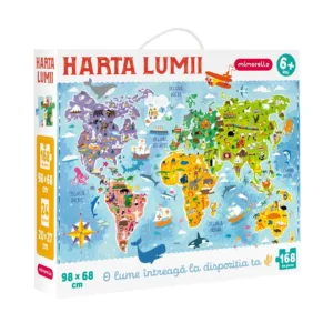 Puzzle Harta lumii 168 piese