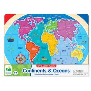 Puzzle The Learning Journey Sa Invatam Continentele si Oceanele