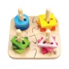 Puzzle cu forme de sortare Hape Creative Peg Puzzle