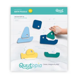 Puzzle de baie 8 piese Barcute colorate Quut Toys
