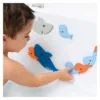 Puzzle de baie Rechinii infometati Quut Toys 10 piese