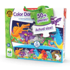 Puzzle de podea The Learning Journey Dinozauri Colorati
