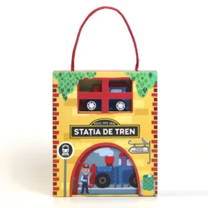 Puzzle si Joc Micul meu Oras Statia de Tren 16 piese