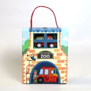 Puzzle si Joc Micul meu Oras Zoo 16 piese