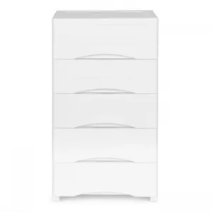 Raft cu 5 compartimente pentru depozitarea jucariilor ModernHome alb