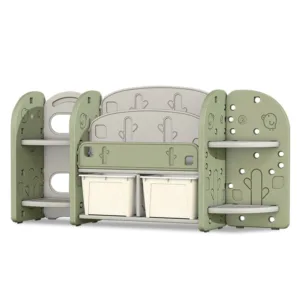 Raft organizator pentru carti si jucarii cu 4 polite